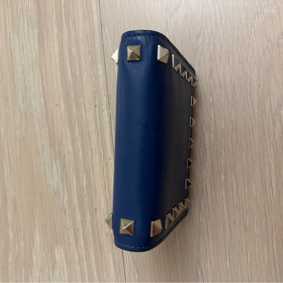 AUTHENTIC VALENTINO SMALL ROCKSTUD WALLET BLUE - Picture 5 of 6